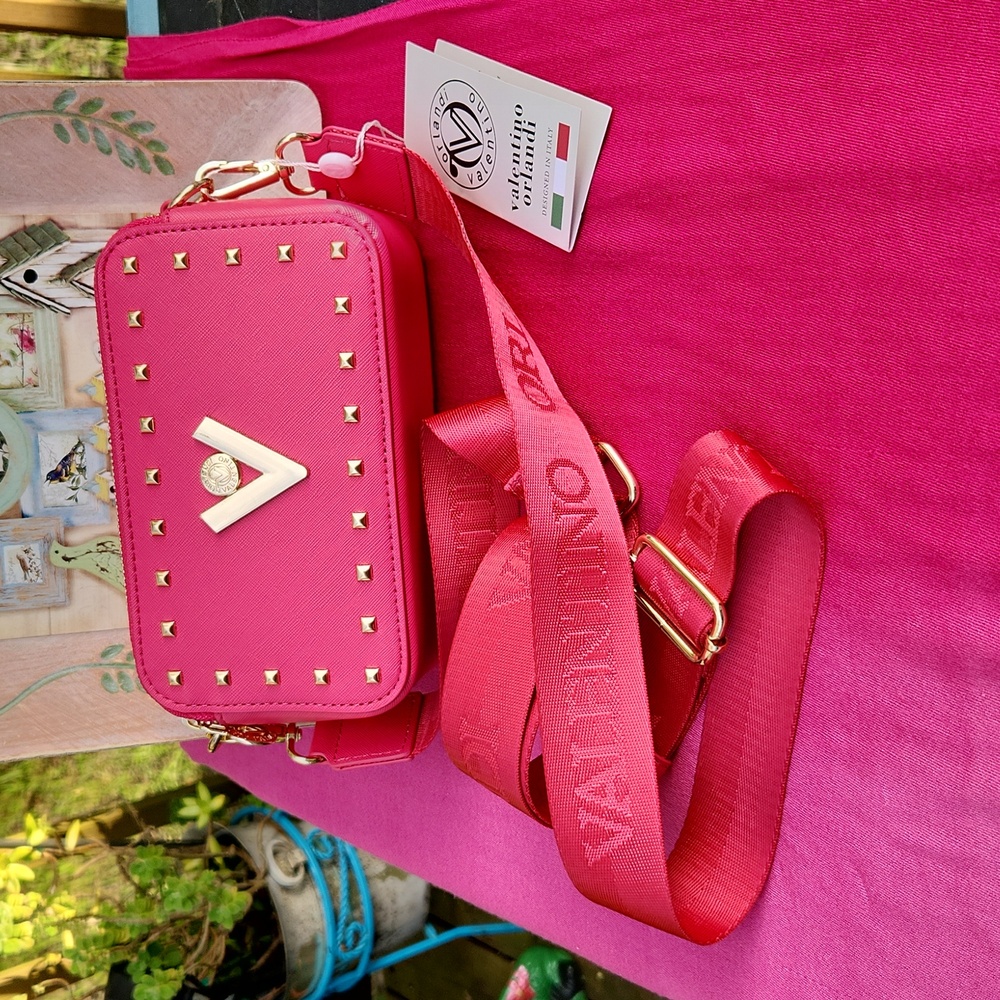 Pink Valentino Orlandi Crossbody Made In Italy - Picture 6 of 12